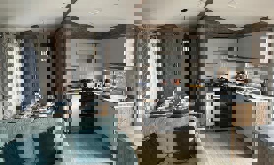 Internal of a Caravan Living Space