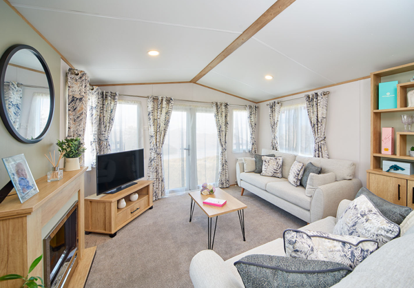 Internal of a caravan lounge