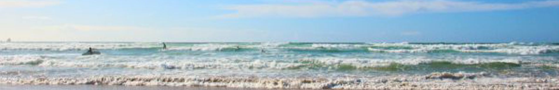 A view of the sea from a sandy beach