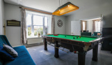 Internal of a manor house snooker room
