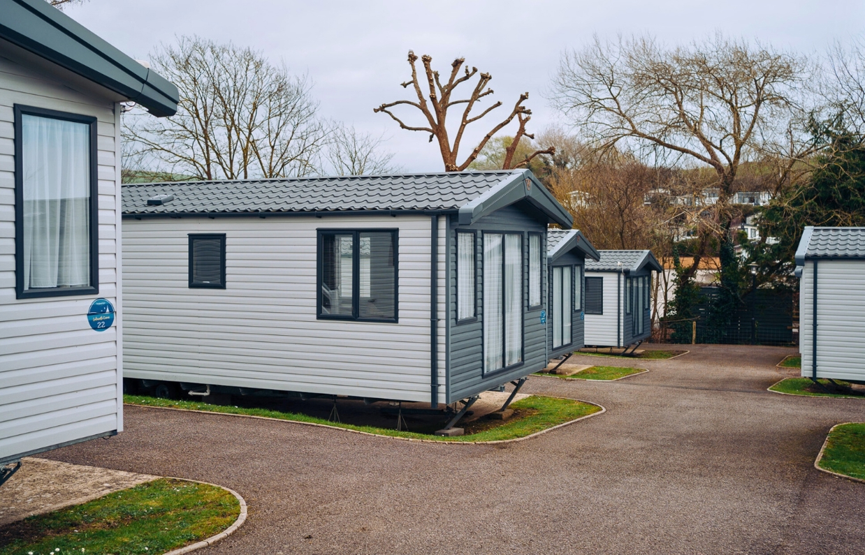 External of caravans on pitch