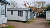 External of caravans on pitch
