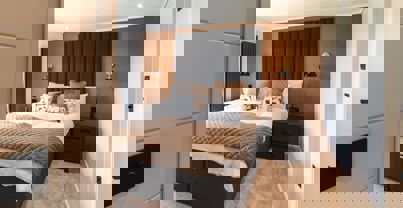 Interior of a Super Lodge Master Bedroom