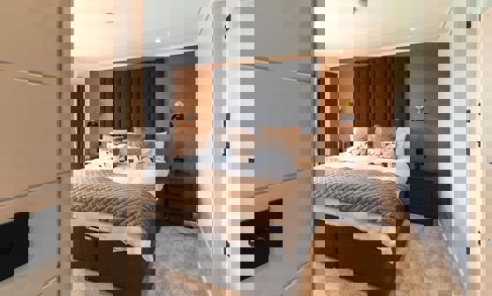 Interior of a Super Lodge Master Bedroom