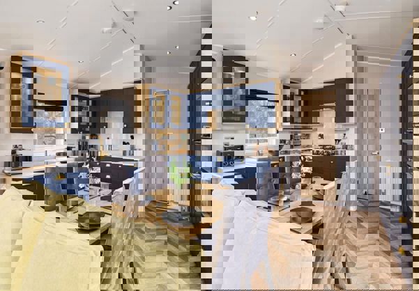 Internal of a Caravan Kitchen Diner