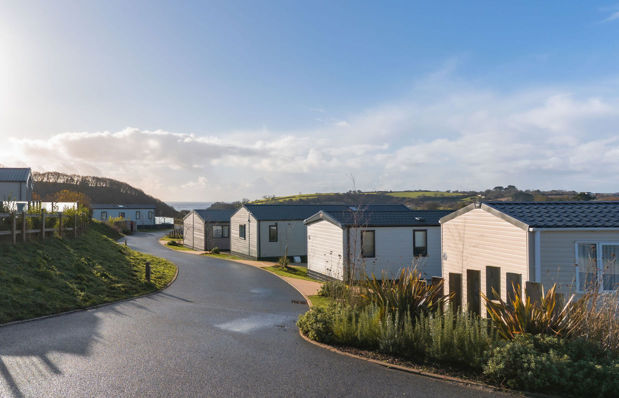 On-park street with valley view
