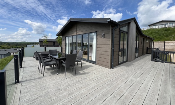 Decking area with outdoor seating