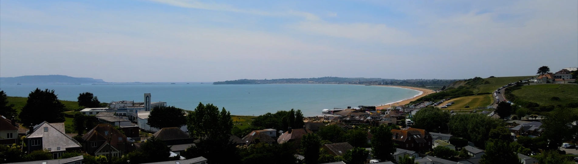 An aerial view of Bowleaze Cove Holiday Park & Spa and Weymouth Bay