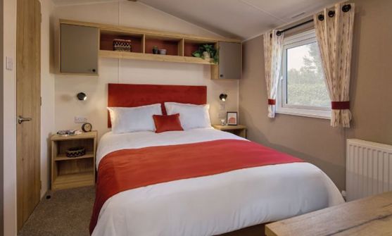 Internal of a Caravan Master Bedroom