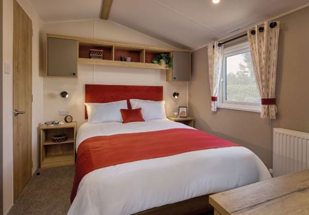 Internal of a Caravan Master Bedroom