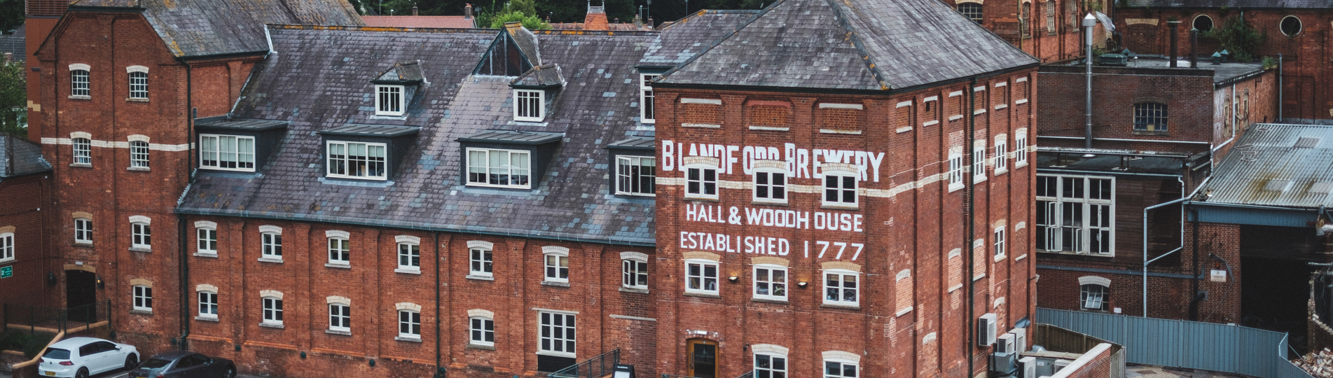 The outside of a brewery building established 1777