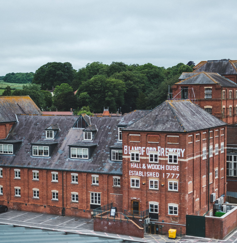 The outside of a brewery building established 1777