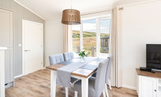 Internal of a cabin dining area