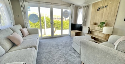 Internal of a caravan lounge