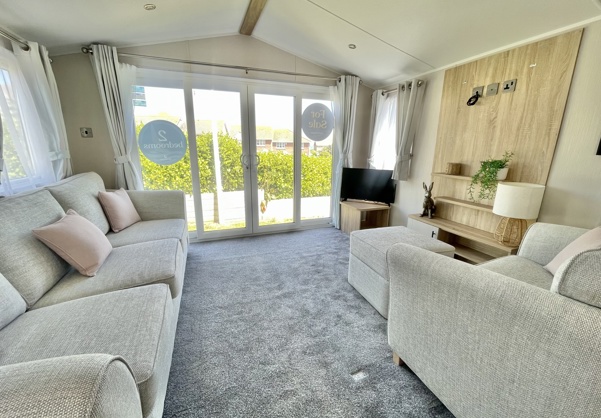 Internal of a caravan lounge