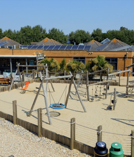 An outdoor play area