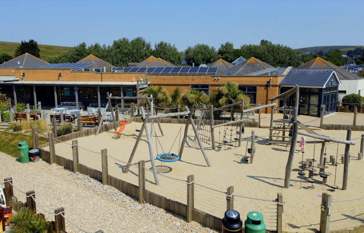 An outdoor play area