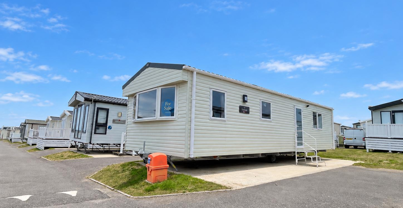 External of a caravan on pitch 