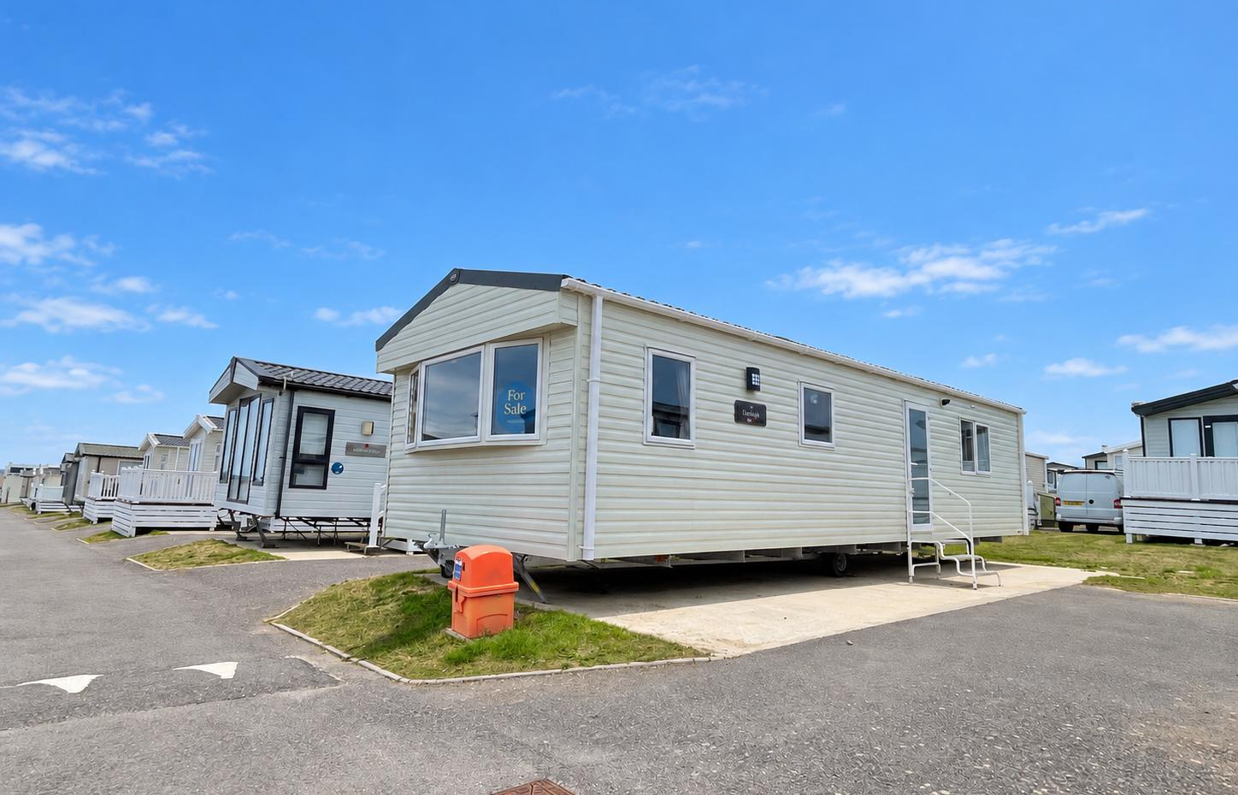 External of a caravan on pitch 