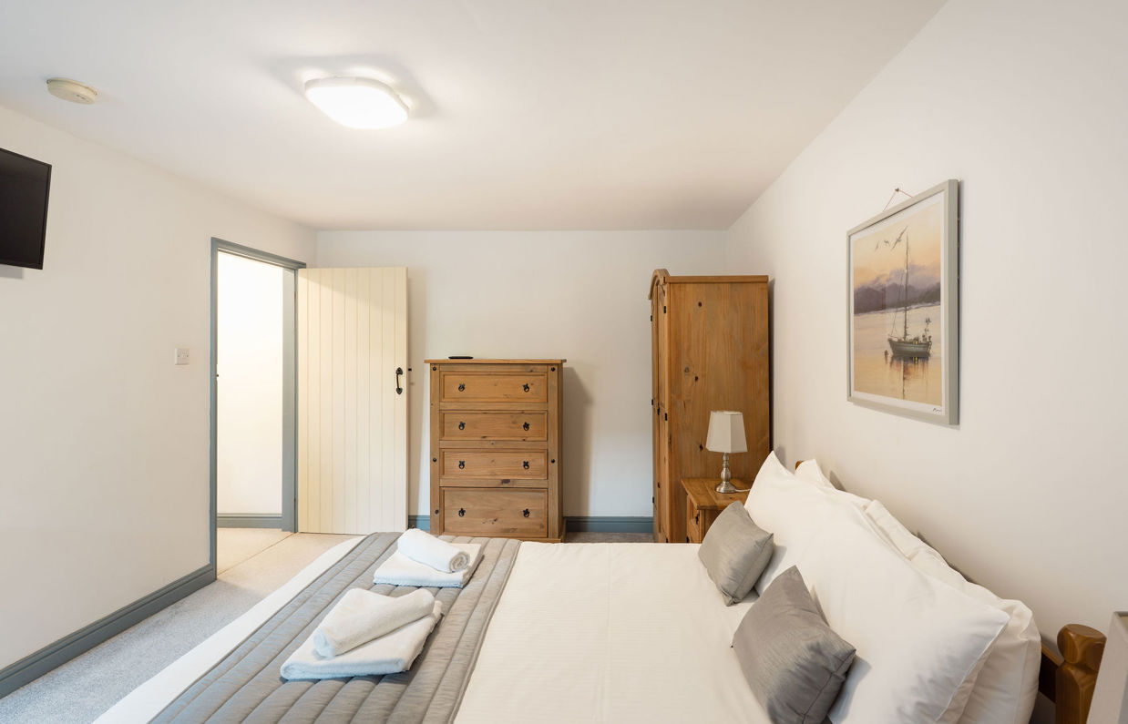 Internal of a cottage double bedroom