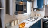 Internal of a caravan kitchen