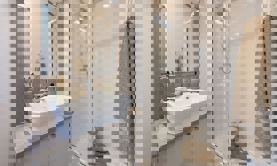 Internal of a Caravan Ensuite Bathroom