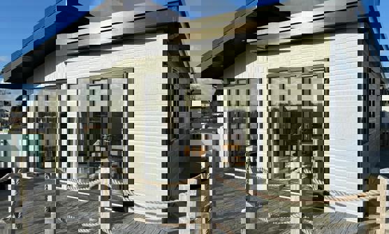 Prestige Samphire External view from Decking