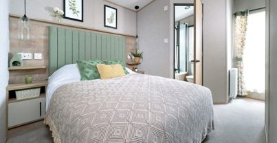 Internal of a Caravan Master Bedroom