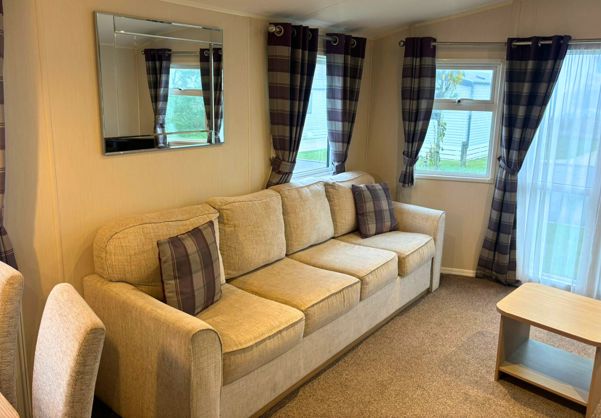 Internal of a caravan lounge