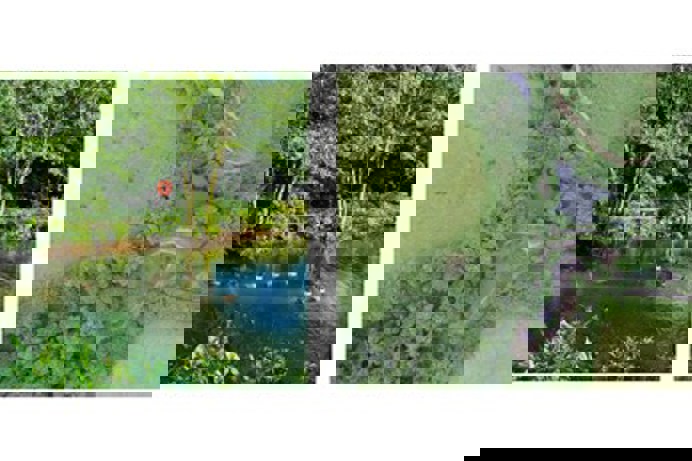 Two images showing the transformation of Tregoad's on park lakes