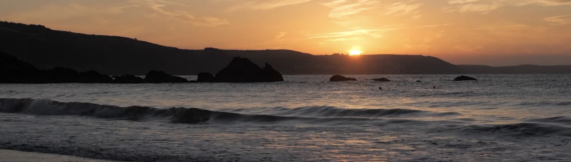 Sunset at Cornish Beach