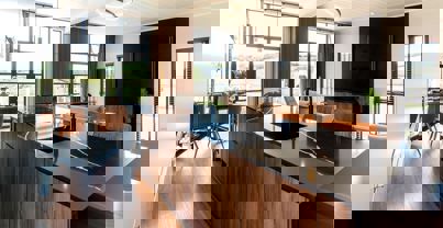 Interior of a Super Lodge Open Plan Kitchen