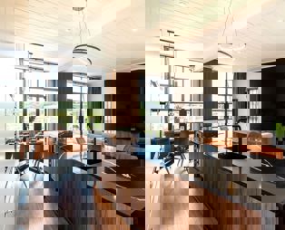 Interior of a Super Lodge Open Plan Kitchen