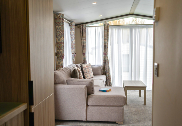 Internal of a caravan lounge