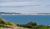 View across to Weymouth from Osmington Mills Lodge Park