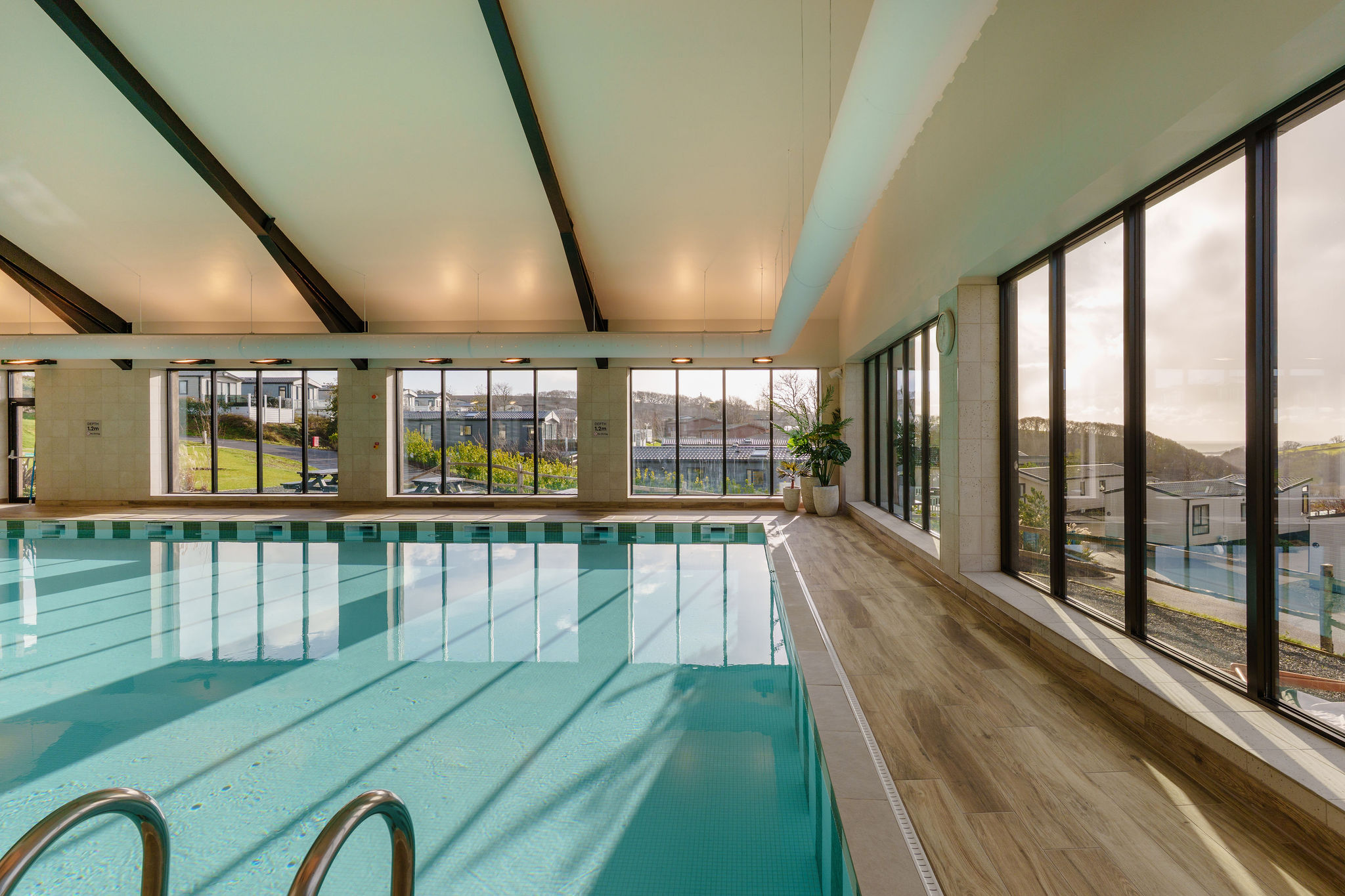 The Barn Swimming Pool View to Park