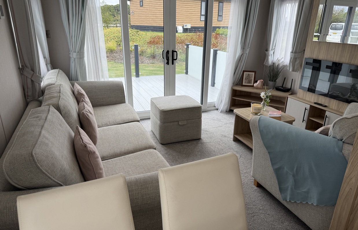 Internal of a caravan lounge