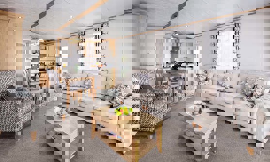 Internal of a Caravan Living Space