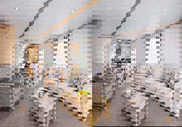 Internal of a Caravan Living Space