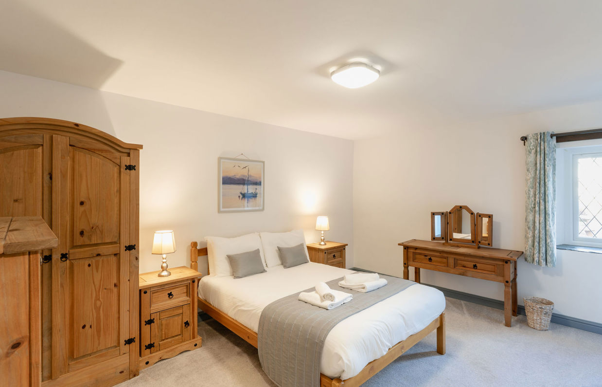 Internal of a cottage double bedroom 