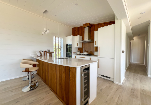 Internal of a luxury lodge kitchen
