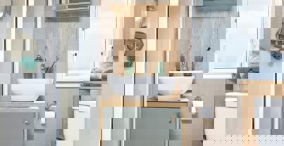 Internal of a Caravan Bathroom