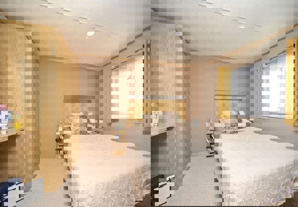 Internal of a Caravan Master Bedroom