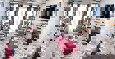 Internal of a Caravan Lounge Area