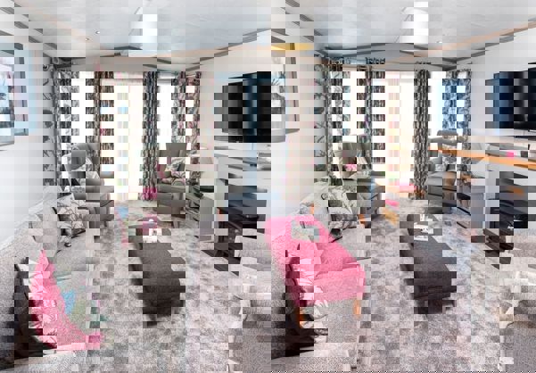 Internal of a Caravan Lounge Area