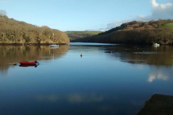 A river estuary in the countryside
