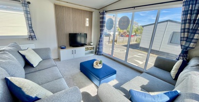 Internal of a caravan lounge
