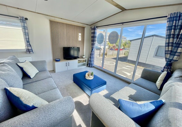 Internal of a caravan lounge