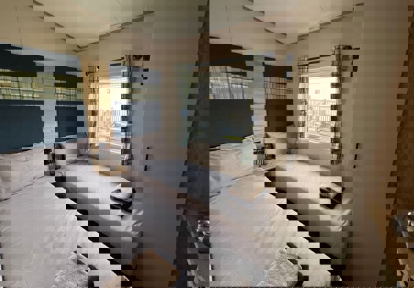 Internal of a Caravan Twin Room