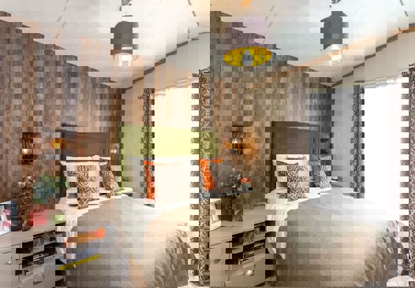 Internal of a Caravan Master Bedroom